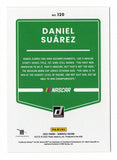 AUTOGRAPHED Daniel Suarez 2022 Donruss Racing RARE GRAY PARALLEL (#99 Camping World Team) Trackhouse Racing Insert Signed NASCAR Collectible Trading Card with COA