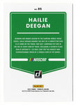AUTOGRAPHED Hailie Deegan 2022 Donruss Racing (#1 Monster Team) Camping World Truck Series Signed NASCAR Collectible Trading Card with COA