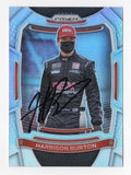 AUTOGRAPHED Harrison Burton 2021 Panini Prizm Racing RARE SILVER PRIZM (#21 Wood Brothers Team) Insert Signed NASCAR Collectible Trading Card with COA