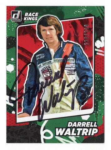 AUTOGRAPHED Darrell Waltrip 2022 Donruss Racing RACE KINGS (#88 Gatorade Team) Rare Red Parallel Insert Signed Collectible NASCAR Trading Card #228/299 with COA