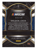 AUTOGRAPHED Sheldon Creed 2021 Panini Chronciles Select Racing RARE BLUE PARALLEL (Official Rookie Card) Insert Signed NASCAR Collectible Trading Card #010/199 with COA