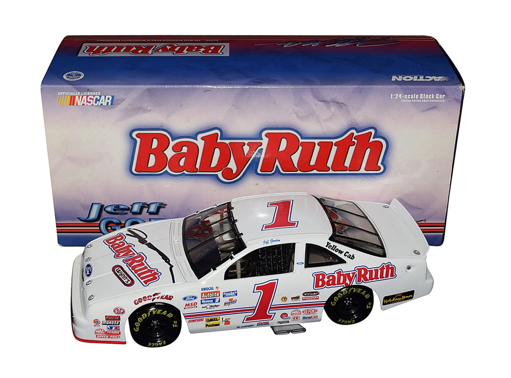 AUTOGRAPHED 1992 Jeff Gordon 1 Vintage Ford Thunderbird BABY RUTH