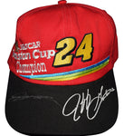 AUTOGRAPHED 1995 Jeff Gordon #24 DuPont Racing WINSTON CUP SERIES CHAMPIONSHIP Rare Vintage Motorsports Tradition Hat Signed Official NASCAR Hat with COA