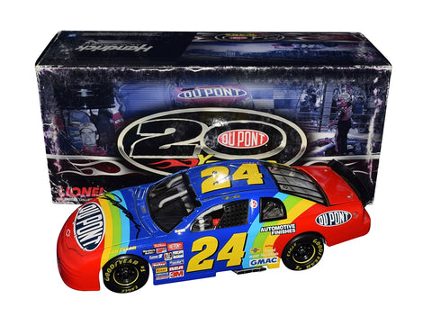 AUTOGRAPHED 1995 Jeff Gordon #24 DuPont Rainbow 1ST CUP CHAMPIONSHIP (HMS 20 Years) Signed Lionel 1/24 Scale NASCAR Diecast Car with COA