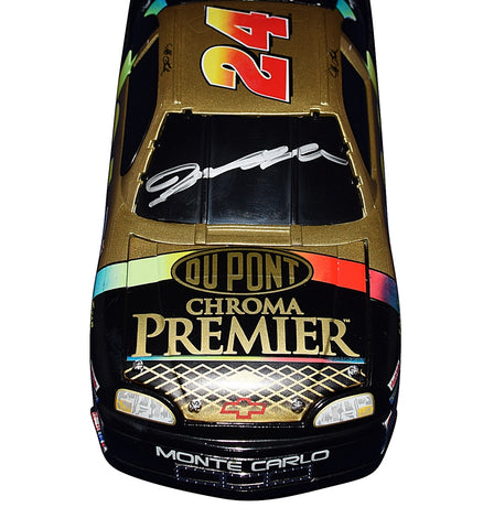 AUTOGRAPHED 1997 Jeff Gordon #24 DuPont Racing CHROMA PREMIER