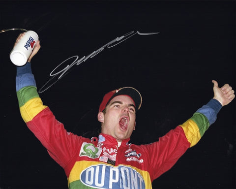 AUTOGRAPHED 1998 Jeff Gordon #24 DuPont Racing ATLANTA RACE WIN (Victory Lane Celebration) Signed 8X10 Inch Picture NASCAR Glossy Photo with COA