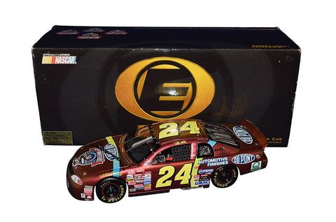 AUTOGRAPHED 1998 Jeff Gordon #24 DuPont Racing CHROMALUSION (Vintage) Signed RCCA Elite 1/24 Scale NASCAR Diecast Car with COA (#5872 of only 7,500 produced)