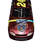 AUTOGRAPHED 1998 Jeff Gordon #24 DuPont Racing CHROMALUSION (Vintage) Signed RCCA Elite 1/24 Scale NASCAR Diecast Car with COA (#5872 of only 7,500 produced)
