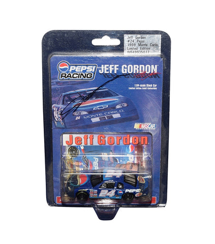 AUTOGRAPHED 1999 Jeff Gordon #24 Pepsi Racing (Hendrick Motorsports) Vintage Signed Collectible Action 1/64 Scale NASCAR Diecast Car with COA