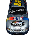 AUTOGRAPHED 2000 Jeff Gordon #24 DuPont Racing SILVER NASCAR 2000 Rare Black Window Bank Signed Action 1/24 Scale NASCAR Diecast Car with COA (1 of only 2,508 produced)