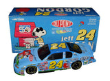 AUTOGRAPHED 2000 Jeff Gordon #24 DuPont Racing SNOOPY (Peanuts 50th Celebration) Vintage Black Window Bank Signed Action 1/24 Scale NASCAR Diecast with COA