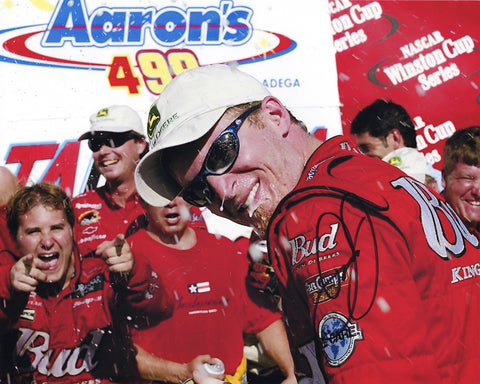 AUTOGRAPHED 2002 Dale Earnhardt Jr. #8 Budweiser TALLADEGA RACE WIN (Victory Lane) Aarons 499 Signed 8X10 Inch Picture NASCAR Glossy Photo with COA