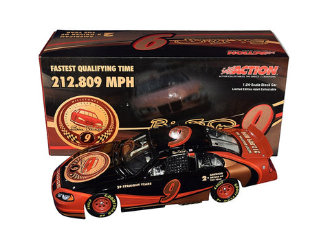AUTOGRAPHED 2004 Bill Elliott #9 Retirement Season MILESTONES CAR (16X Most Popular Driver) Fastest Qualifying Time Rare Signed Action 1/24 Scale NASCAR Diecast Car with COA (1 of only 1,872 produced)