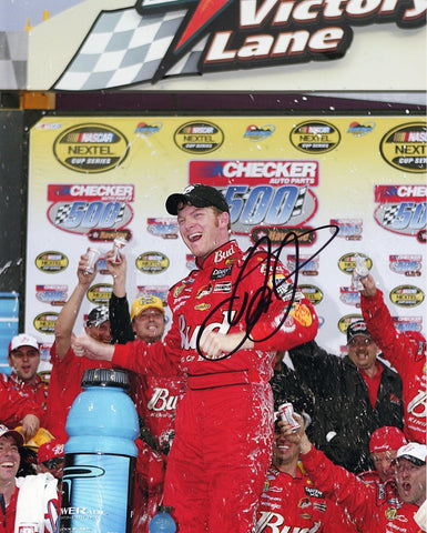 AUTOGRAPHED 2004 Dale Earnhardt Jr. #8 Budweiser Racing PHOENIX RACE WIN (Victory Lane Celebration) Signed 8X10 Inch Picture NASCAR Glossy Photo with COA