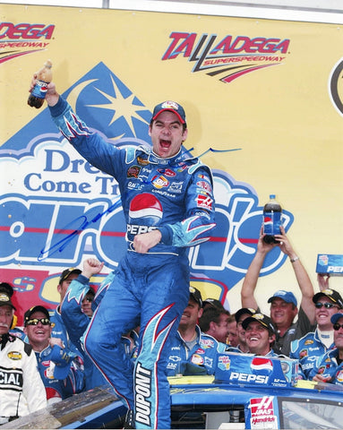 AUTOGRAPHED 2004 Jeff Gordon #24 Pepsi Shards Racing TALLADEGA RACE WIN (Victory Lane Celebration) Signed 8X10 Inch Picture NASCAR Glossy Photo with COA