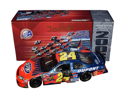 AUTOGRAPHED 2005 Jeff Gordon #24 DuPont Racing MARTINSVILLE WIN CUSTOM (Raced Version) Rare 1 of 1 Custom-Made Car Signed Action 1/24 Scale NASCAR Diecast with COA 1/1
