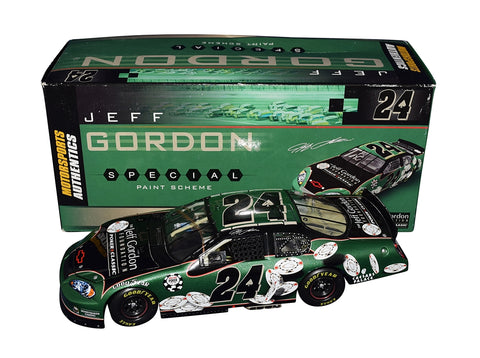 AUTOGRAPHED 2006 Jeff Gordon #24 Childrens Foundation WORLD SERIES OF POKER CLASSIC Rare Signed Action 1/24 Scale NASCAR Diecast Car with COA
