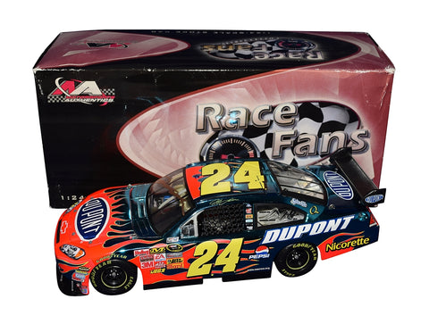 AUTOGRAPHED 2008 Jeff Gordon #24 DuPont Racing RARE COLOR CHROME (Race Fans Only Version) Signed Lionel 1/24 Scale NASCAR Diecast Car with COA (#0236 of only 1,500 produced)