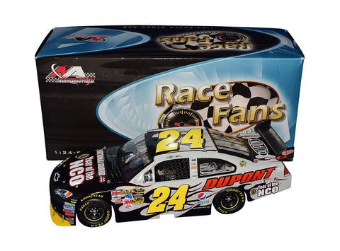 AUTOGRAPHED 2009 Jeff Gordon #24 National Guard Racing YEAR OF THE NCO (Race Fans Only) Rare Signed 1/24 Scale NASCAR Diecast Car with JG Hologram COA (#031 of only 300 produced)
