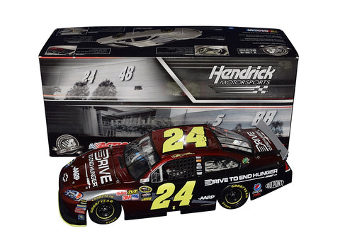 AUTOGRAPHED 2011 Jeff Gordon #24 AARP / Drive To End Hunger Racing (Hendrick Motorsports) Signed Lionel 1/24 Scale NASCAR Diecast Car with COA (#7533 of only 7,558 produced)