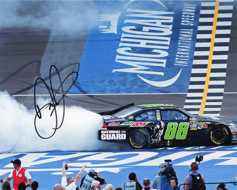 AUTOGRAPHED 2012 Dale Earnhardt Jr. #88 Batman Dark Knight Rises MICHIGAN RACE WIN (Victory Burnout) Signed 8X10 Inch Picture NASCAR Glossy Photo with COA