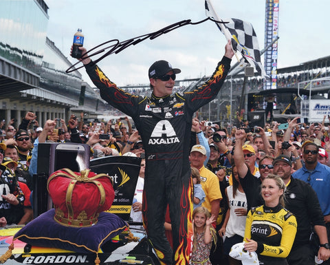 AUTOGRAPHED 2014 Jeff Gordon Axalta Racing INDY BRICKYARD 400 RACE WIN (Victory Lane) Signed 8X10 Inch Picture NASCAR Glossy Photo with COA