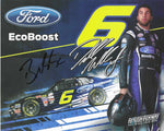 AUTOGRAPHED 2015 Bubba Wallace #6 Ford Eco-Boost Team OFFICIAL HERO CARD (Roush Racing) Xfinity Series Signed Collectible Picture 8X10 Inch NASCAR Photo with COA