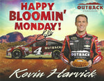 AUTOGRAPHED 2015 Kevin Harvick #4 Outback Steakhouse OFFICIAL HERO CARD (Stewart-Haas Racing) Signed Collectible Picture 9X11 Inch NASCAR Photo with COA