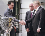 AUTOGRAPHED 2018 Joey Logano #22 Pennzoil Racing THE WHITE HOUSE PRESIDENT TRUMP HANDSHAKE (2018 Champion) Signed 8X10 Inch Picture NASCAR Glossy Photo with COA