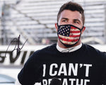 AUTOGRAPHED 2020 Bubba Wallace #43 Martinsville Race BLACK LIVES MATTER (I Can't Breathe Shirt) Signed 8X10 Inch Picture NASCAR Glossy Photo with COA