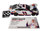 AUTOGRAPHED 2020 Denny Hamlin #11 FedEx DOVER RACE WIN (Raced Version) NASCAR Cup Signed 1/24 Diecast Car with COA (#197 of only 504 produced)