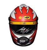 AUTOGRAPHED 2020 Joey Logano #22 Red Pennzoil Racing (Team Penske) Signed NASCAR Collectible Replica Mini Helmet with COA