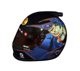 Martin Truex Jr.'s partnership with Bass Pro Shops comes to life in this autographed mini helmet, highlighting Daytona Speedway's distinctive off-axis paint design. Includes COA for authenticity.