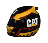 AUTOGRAPHED 2020 Tyler Reddick #8 CAT Racing (Off-Axis Paint) RCR Chevrolet Team NASCAR Cup Series Signed Collectible Replica Mini Helmet with COA