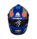 AUTOGRAPHED 2020 William Byron #24 Axalta Flames Racing (Off-Axis Paint) Hendrick Motorsports Signed Collectible NASCAR Replica Mini Helmet with COA