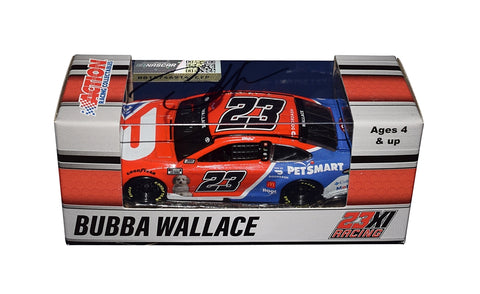 AUTOGRAPHED 2021 Bubba Wallace #23 Petsmart/Door Dash Toyota (23XI Racing Team) Rare Signed 1/64 Scale NASCAR Diecast Car with COA