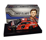 AUTOGRAPHED 2021 Chase Elliott #9 ASHOC Energy Racing RARE COLOR CHROME (Hendrick Motorsports) Signed Lionel 1/24 Scale NASCAR Diecast Car with COA (#095 of only 228 produced)