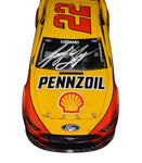 AUTOGRAPHED 2021 Joey Logano #22 Pennzoil Racing BRISTOL DIRT RACE WIN (Raced Version) Team Penske Signed Lionel 1/24 Scale NASCAR Diecast Car with COA (#0173 of only 1,392 produced)