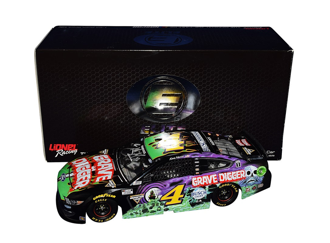 AUTOGRAPHED 2021 Kevin Harvick #4 Monster Jam GRAVE DIGGER (Stewart-Ha ...