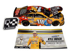 AUTOGRAPHED 2021 Kyle Busch #18 M&M's Mix Racing KANSAS WIN (Buschy McBusch Race 400 Winner) Raced Version Signed Lionel 1/24 Scale NASCAR Diecast Car with COA