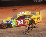 AUTOGRAPHED 2021 Kyle Busch #18 M&Ms Messages BRISTOL DIRT RACE (Joe Gibbs Racing) Signed 8X10 Inch Picture NASCAR Glossy Photo with COA