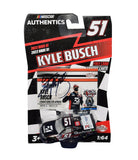 AUTOGRAPHED 2021 Kyle Busch #51 Truck Series ATLANTA WIN (Raced Version) 2022 WAVE 01 Signed NASCAR Authentics 1/64 Scale Diecast Car with COA