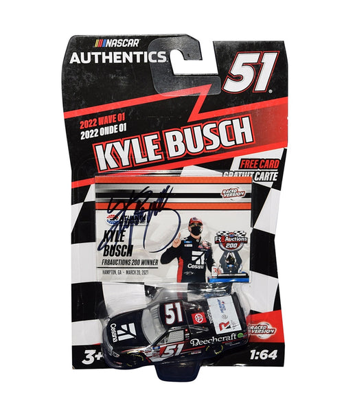 AUTOGRAPHED 2021 Kyle Busch 51 Truck Series ATLANTA WIN Raced