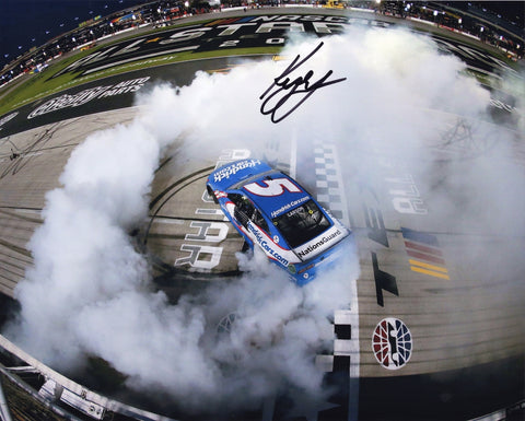 AUTOGRAPHED 2021 Kyle Larson #5 Hendrick Motorsports TEXAS ALL-STAR RACE WIN (Victory Burnout) Signed 8X10 Inch Picture NASCAR Glossy Photo with COA