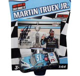 AUTOGRAPHED 2021 Martin Truex Jr. #51 Auto-Owners BRISTOL DIRT RACE WIN (Raced Version) Wave 12 Truck Series Signed NASCAR Authentics 1/64 Scale Diecast Car with COA