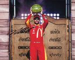AUTOGRAPHED 2021 Ross Chastain #1 McDonalds Racing WATERMELON SMASH (Texas Driver Introductions) Signed 8X10 Inch Picture NASCAR Glossy Photo with COA
