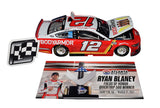 AUTOGRAPHED 2021 Ryan Blaney #12 BodyArmor Racing ATLANTA RACE WIN (Raced Version) Team Penske Signed Lionel 1/24 Scale NASCAR Diecast Car with COA