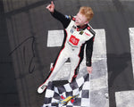 AUTOGRAPHED 2021 Ty Gibbs #54 Toyota Racing CHARLOTTE XFINITY SERIES WIN (Checkered Flag) Signed 8X10 Inch Picture NASCAR Glossy Photo with COA