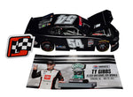 AUTOGRAPHED 2021 Ty Gibbs #54 Toyota Supra CHARLOTTE WIN (Raced Version) Xfinity Series Signed Lionel 1/24 Scale NASCAR Diecast Car with COA