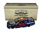 AUTOGRAPHED 2021 William Byron #24 Valvoline Darlington Throwback RARE COLOR CHROME Signed Lionel 1/24 Scale NASCAR Diecast Car with COA (1 of only 72 produced)